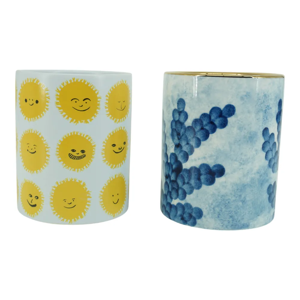 EASTONDALE SET OF 2 WHITE PENCIL CUP 5 (IN)