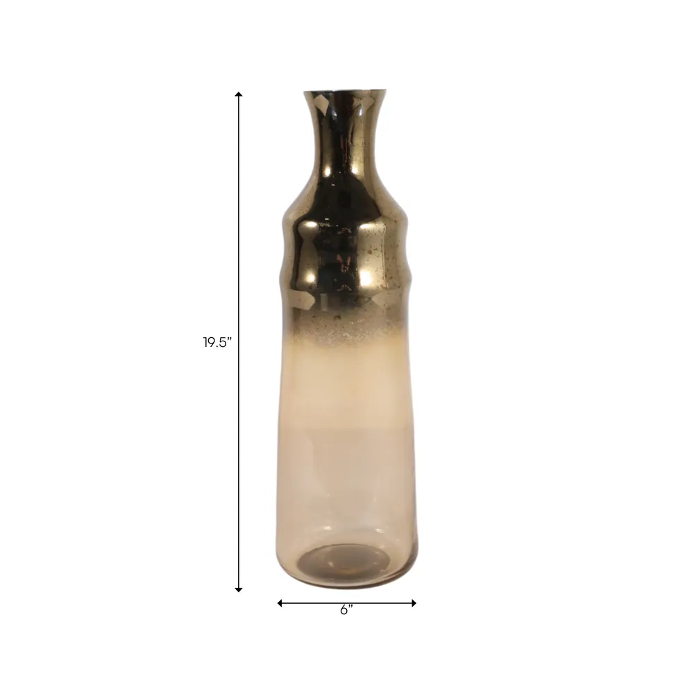 LONDONOAK BROWN GLASS VASE 20 (IN)