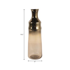 LONDONOAK BROWN GLASS VASE 20 (IN) 9
