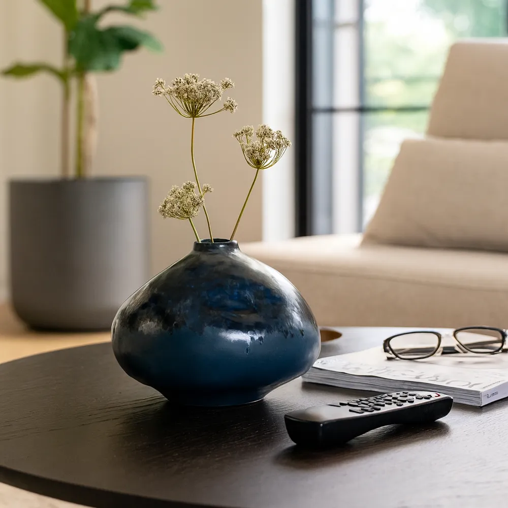 MILLERBEACH BLUE VASE 9 (IN)