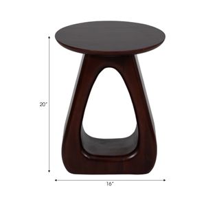 20" CUT-OUT BASE ACCENT TABLE, WALNUT 7