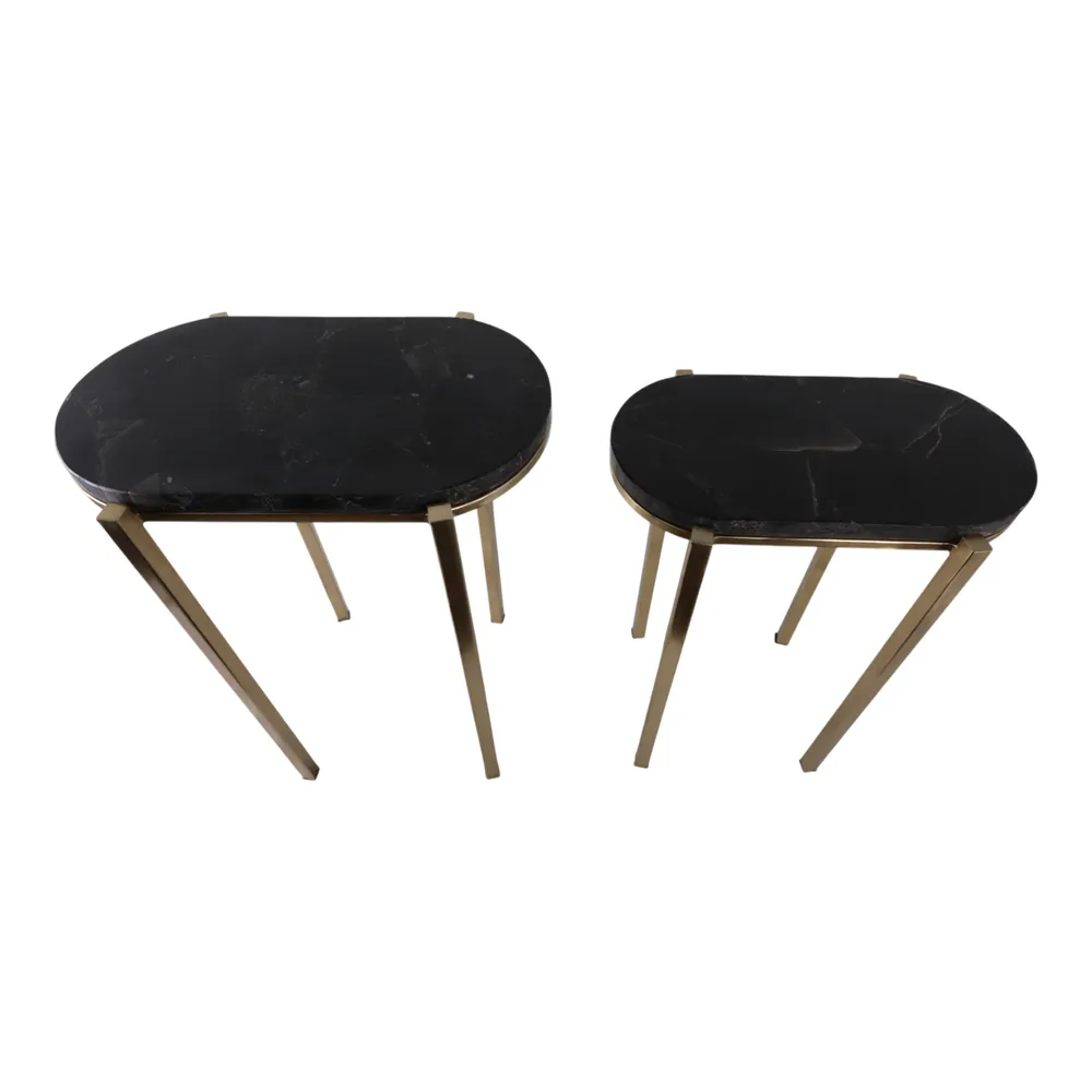 ENOCHVALE SET OF 2 BLACK TABLE 24 (IN)