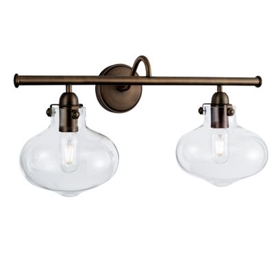 Clara 22.75″ Wide 2-Light Vanity Light - Architectural Bronze