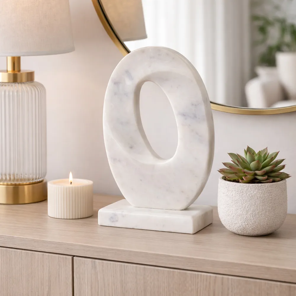 CARVERTON WHITE DECOR 13 (IN)