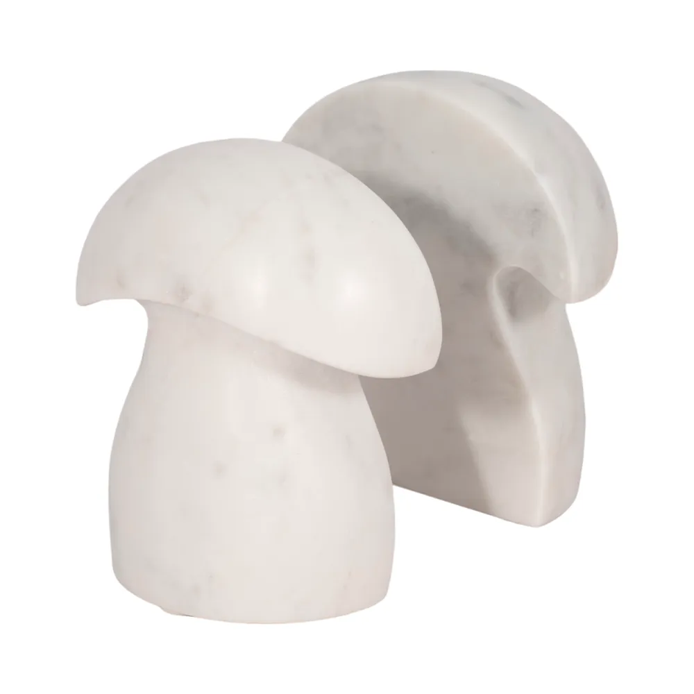 CHASEVALE SET OF 2 WHITE BOOKENDS 6 (IN)