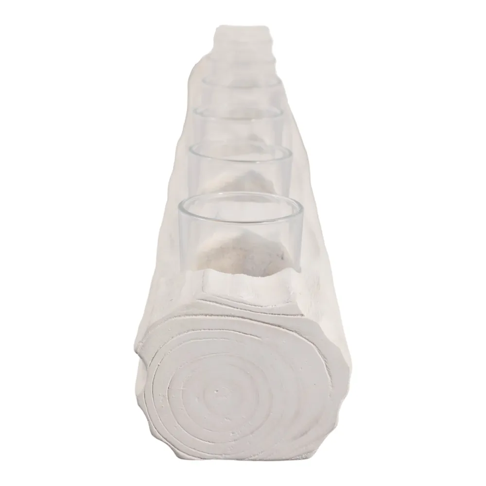 ENNISMORE WHITE TEALIGHT HOLDER 4 (IN)