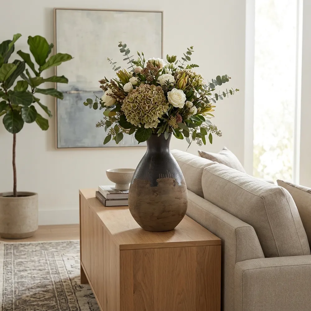 MONROEMILL BLACK VASE 21 (IN)