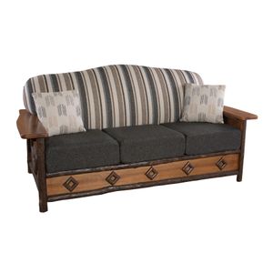 Hickory Diamond Peak Sofa - Customer Material - Seat:  Fabric TBD;   Backrest:  Fabric TBD 2