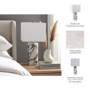 SAGECREST WHITE LAMP 24 (IN) 8