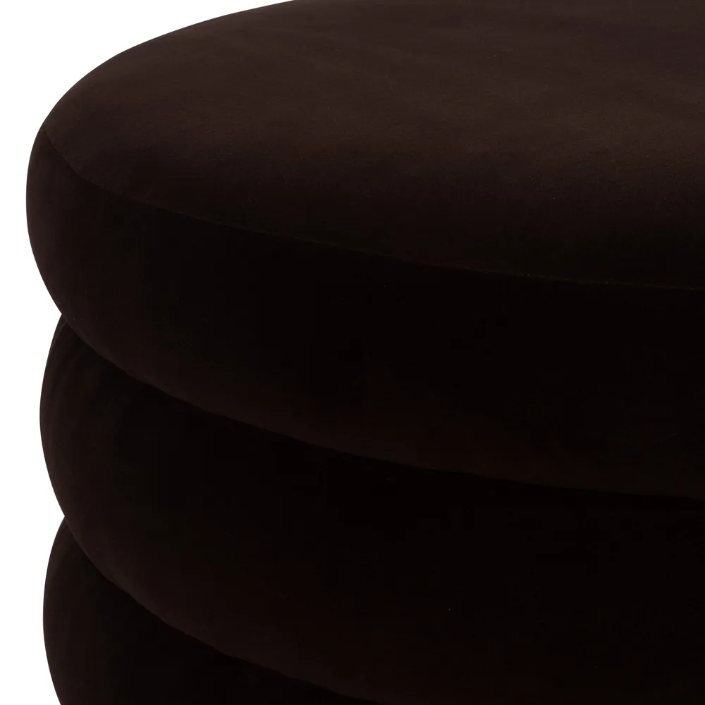 BLAKEGROVE BROWN OTTOMAN 17 (IN)