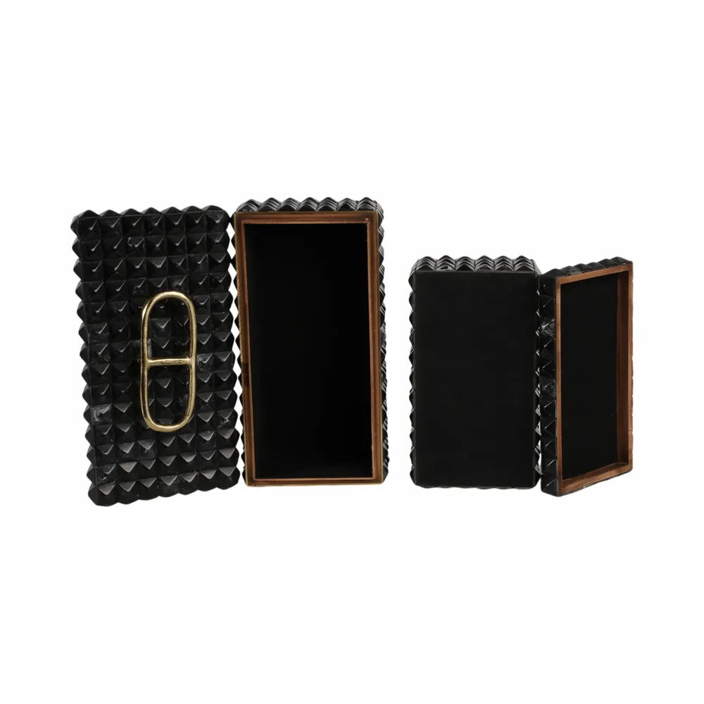 FABIANMILL SET OF 2 GRAY BOXES 6 (IN)