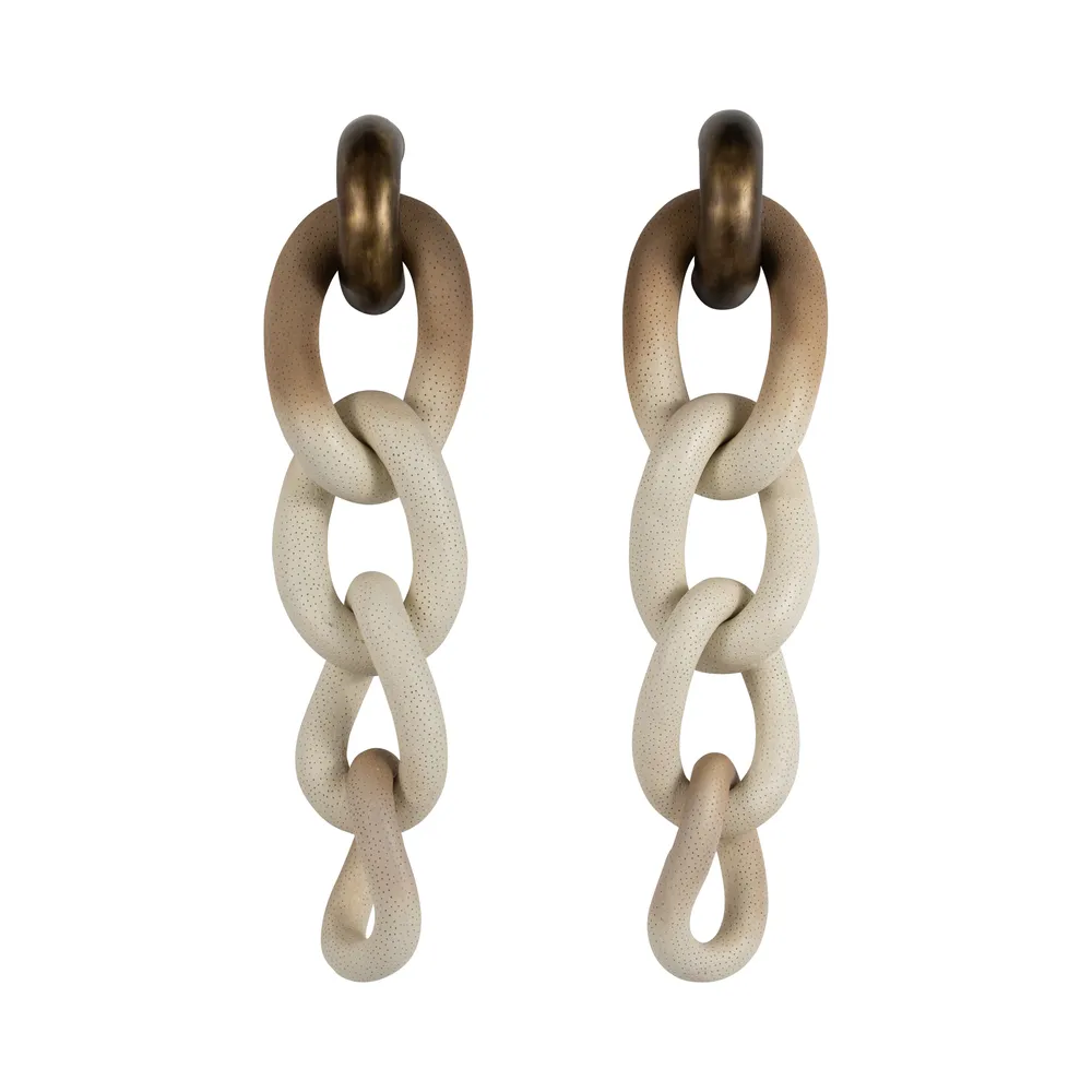 REGANOAK SET OF 2 BROWN DECOR 28 (IN)