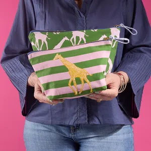 Giraffe Essential Canvas Pouch Set of 2 6