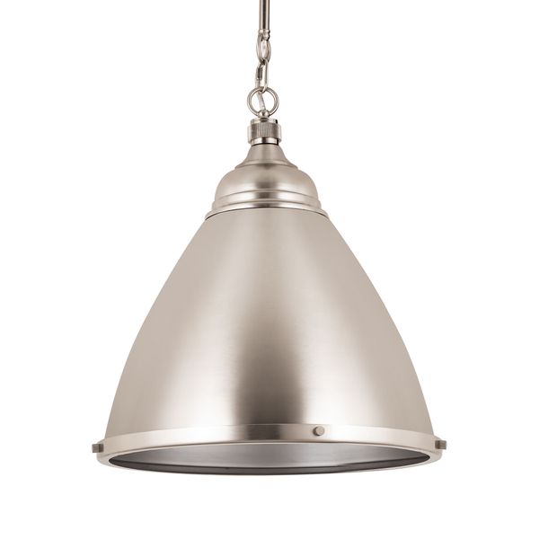 Katelyn 15'' Wide 1-Light Pendant - Brushed Steel