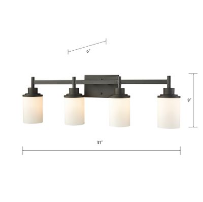 Belmar 31'' Wide 4-Light Vanity Light - Oil Rubbed Bronze