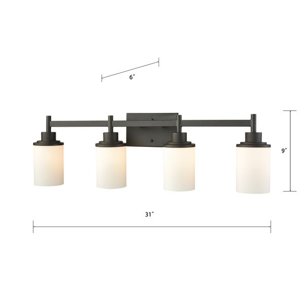 Belmar 31'' Wide 4-Light Vanity Light - Oil Rubbed Bronze