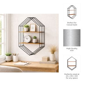 BYRONSIDE BROWN WALL SHELF 32 (IN) 8