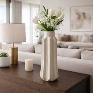 BAKERHAVEN TAUPE VASE 19 (IN) 11