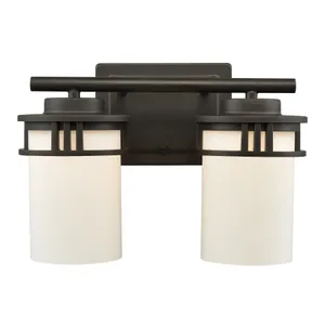 Ravendale 12'' Wide 2-Light Vanity Light - Oil Rubbed Bronze 1