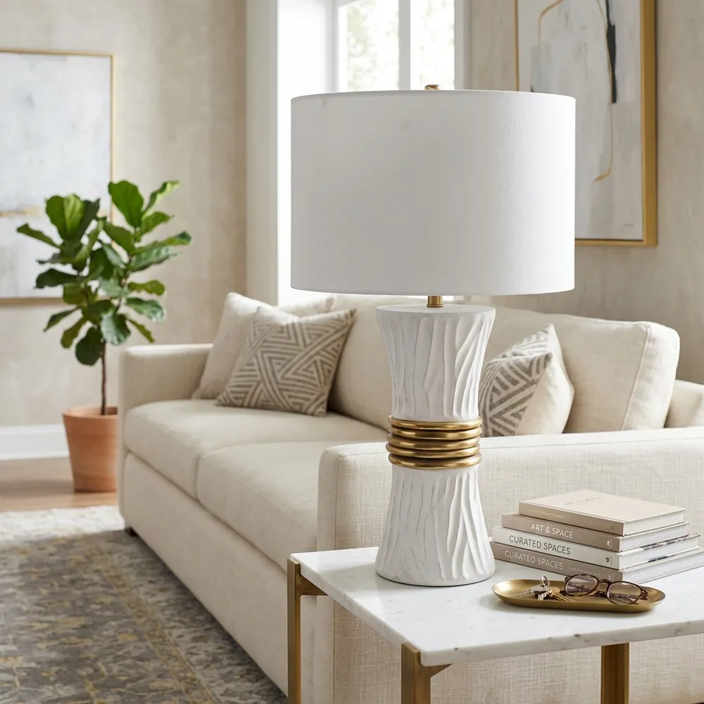 CASEYCROSS WHITE LAMP 26 (IN)