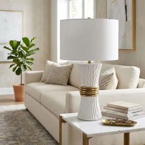 CASEYCROSS WHITE LAMP 26 (IN) 2