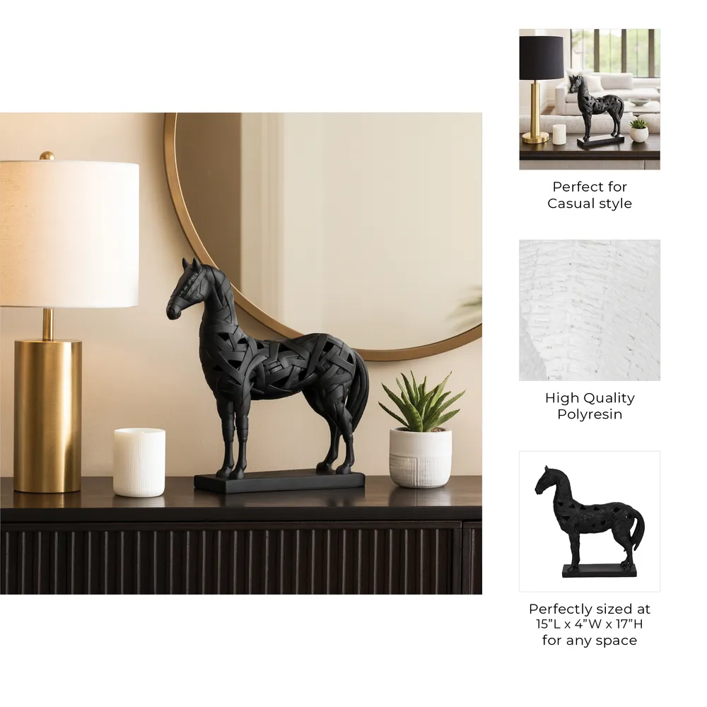 HINTONLEY BLACK DECOR 17 (IN)