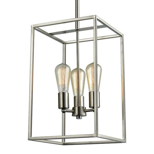 Williamsport 10'' Wide 3-Light Chandelier - Brushed Nickel