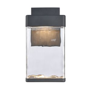 Cornice 13.5'' High Integrated LED Outdoor Sconce - Charcoal Black 3