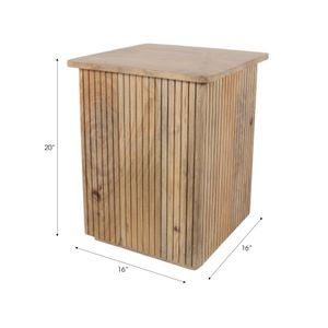LOCHROSE BROWN TABLE 20 (IN) 9