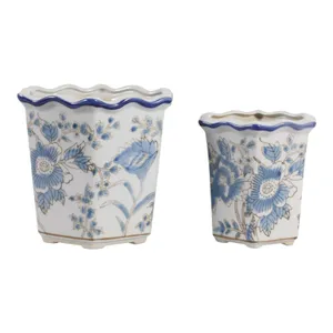 ENOCHFIELD SET OF 2 BLUE PLANTER 7 (IN) 4