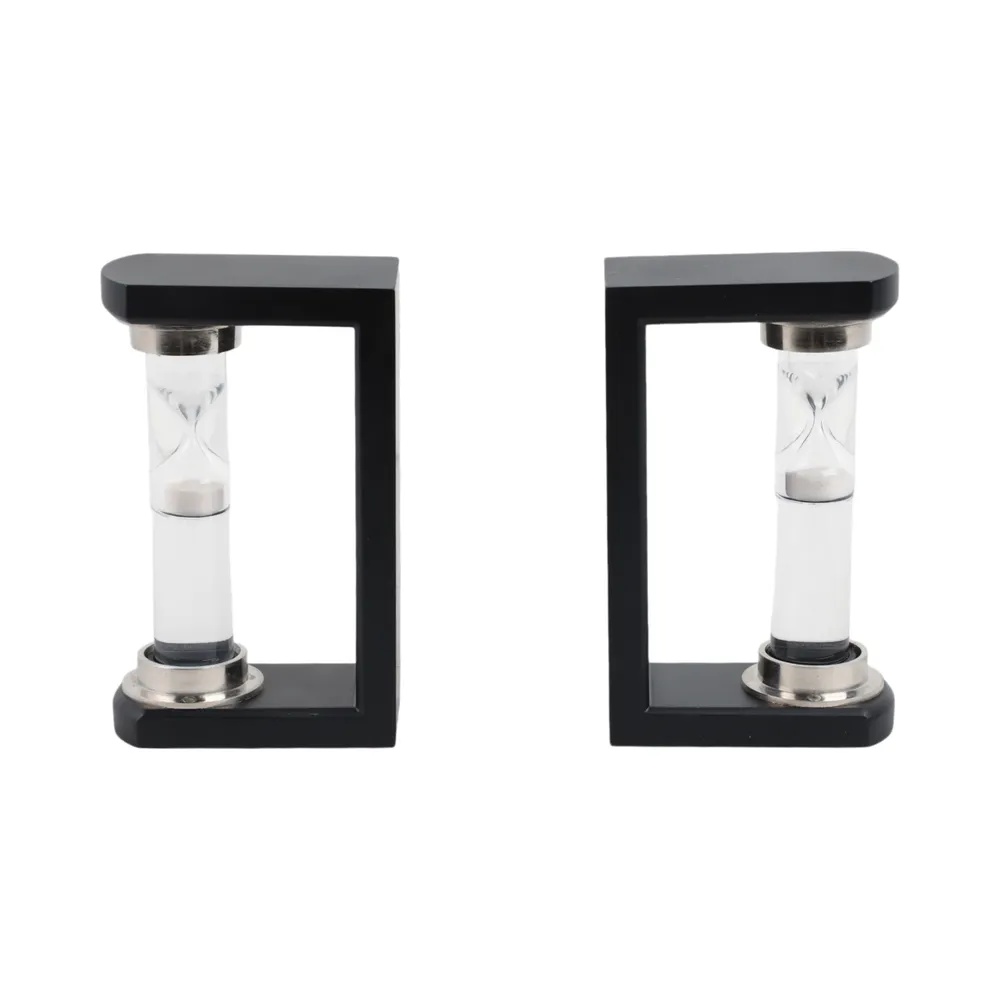 RAFEMOOR SET OF 2 BLACK BOOKENDS 8 (IN)