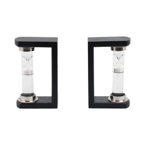 RAFEMOOR SET OF 2 BLACK BOOKENDS 8 (IN) 1