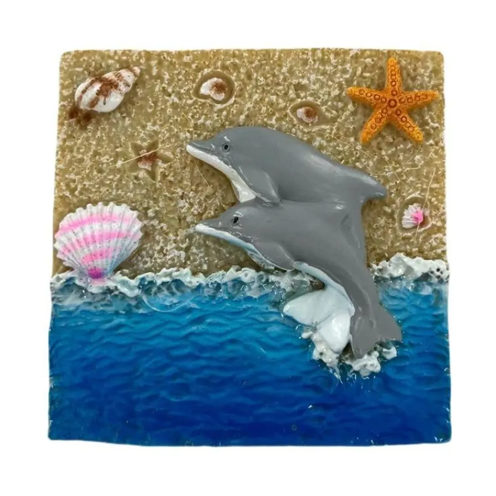 2" DOLPHIN BEACH MAGNET