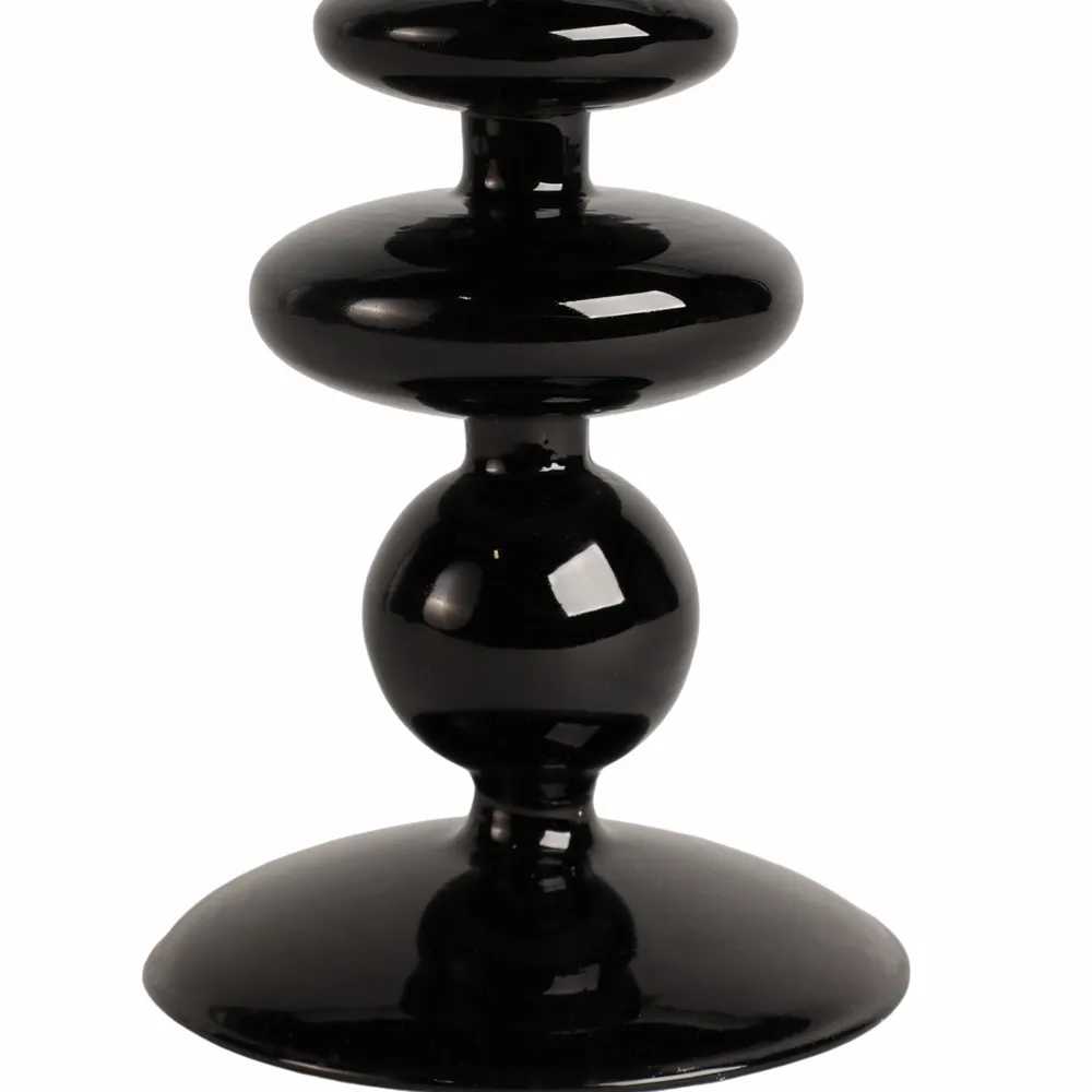 ELLENLAND BLACK CANDLE HOLDER 7 (IN)