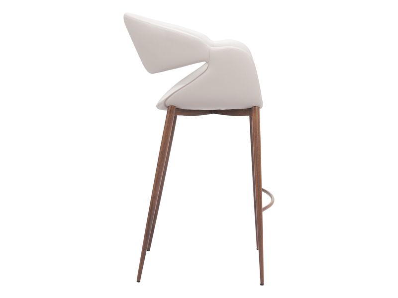 Limay Barstool Beige & Walnut 3