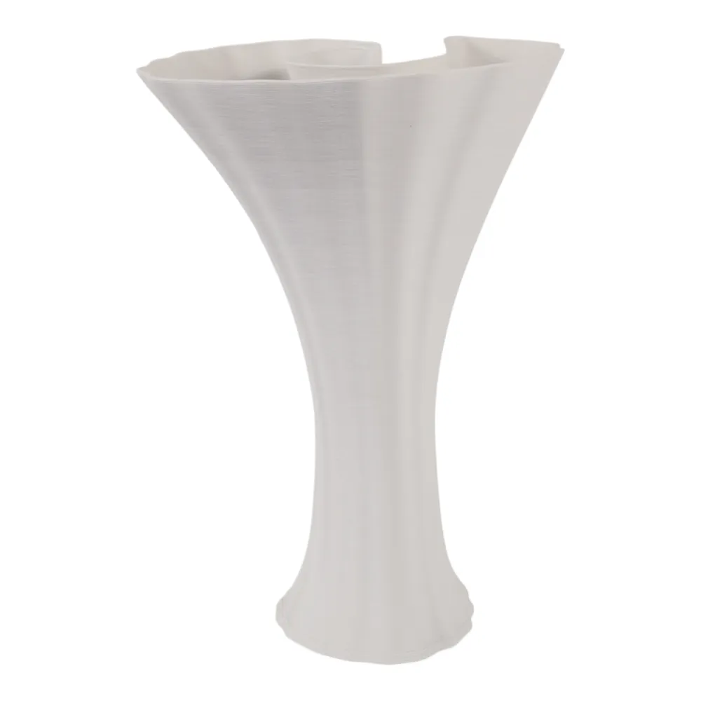 WRENMORE WHITE VASE 14 (IN)