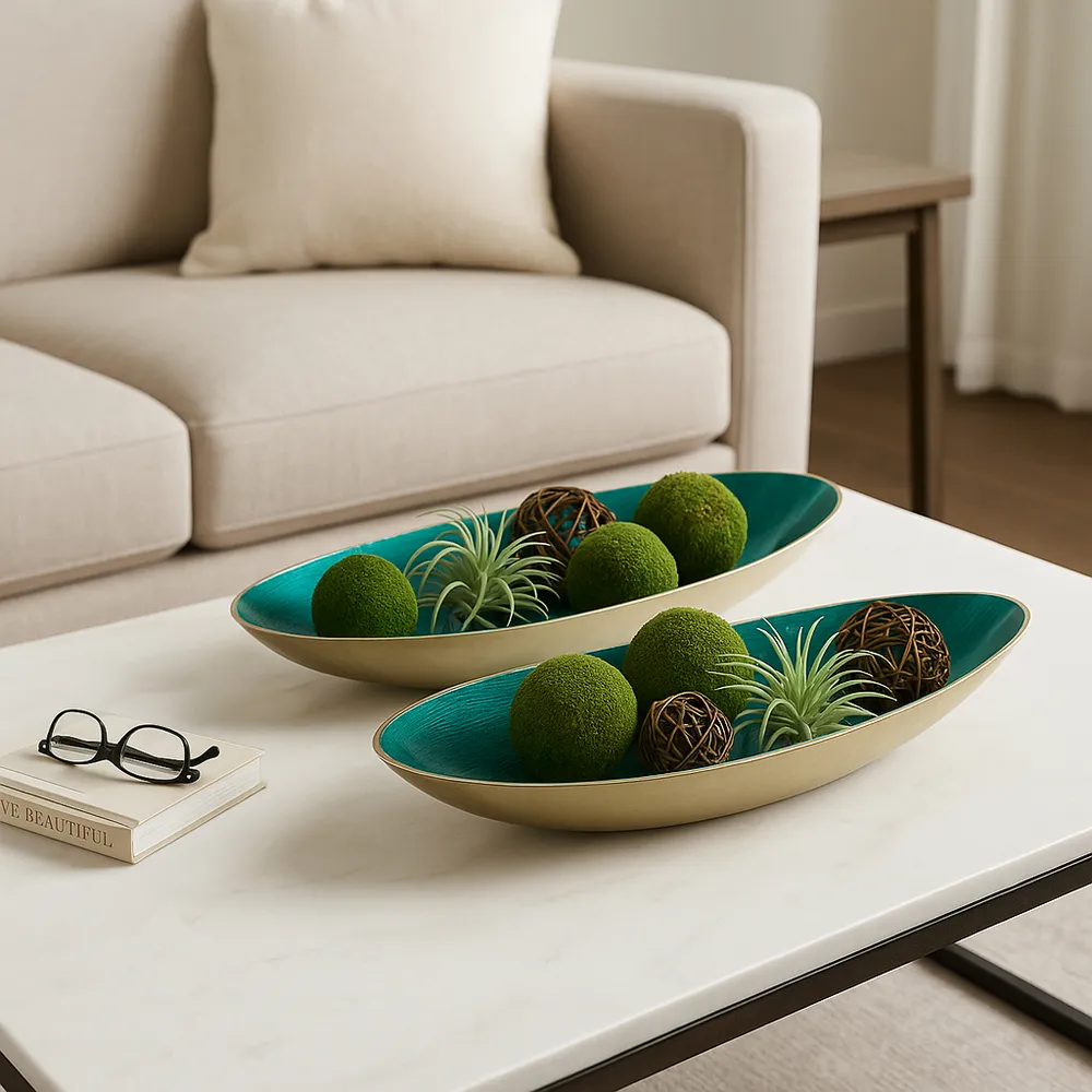 DEMPSEYFORD SET OF 2 GOLD BOWLS 5 (IN)