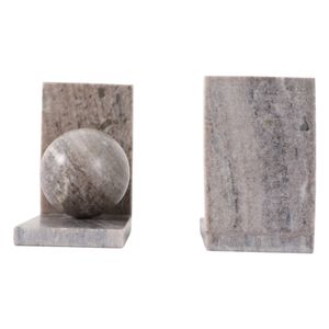 TESSOAK SET OF 2 TAN BOOKENDS 7 (IN) 7