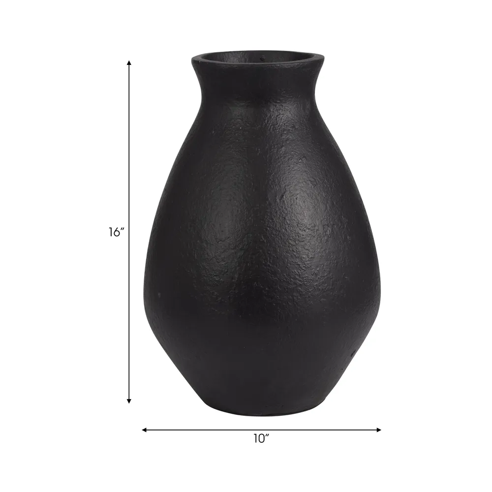 SAGEVIEW BLACK VASE 16 (IN)