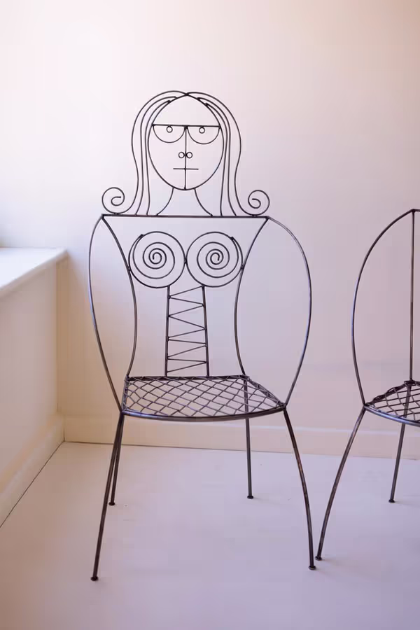 Set of 2 Iron Man and Woman Chairs