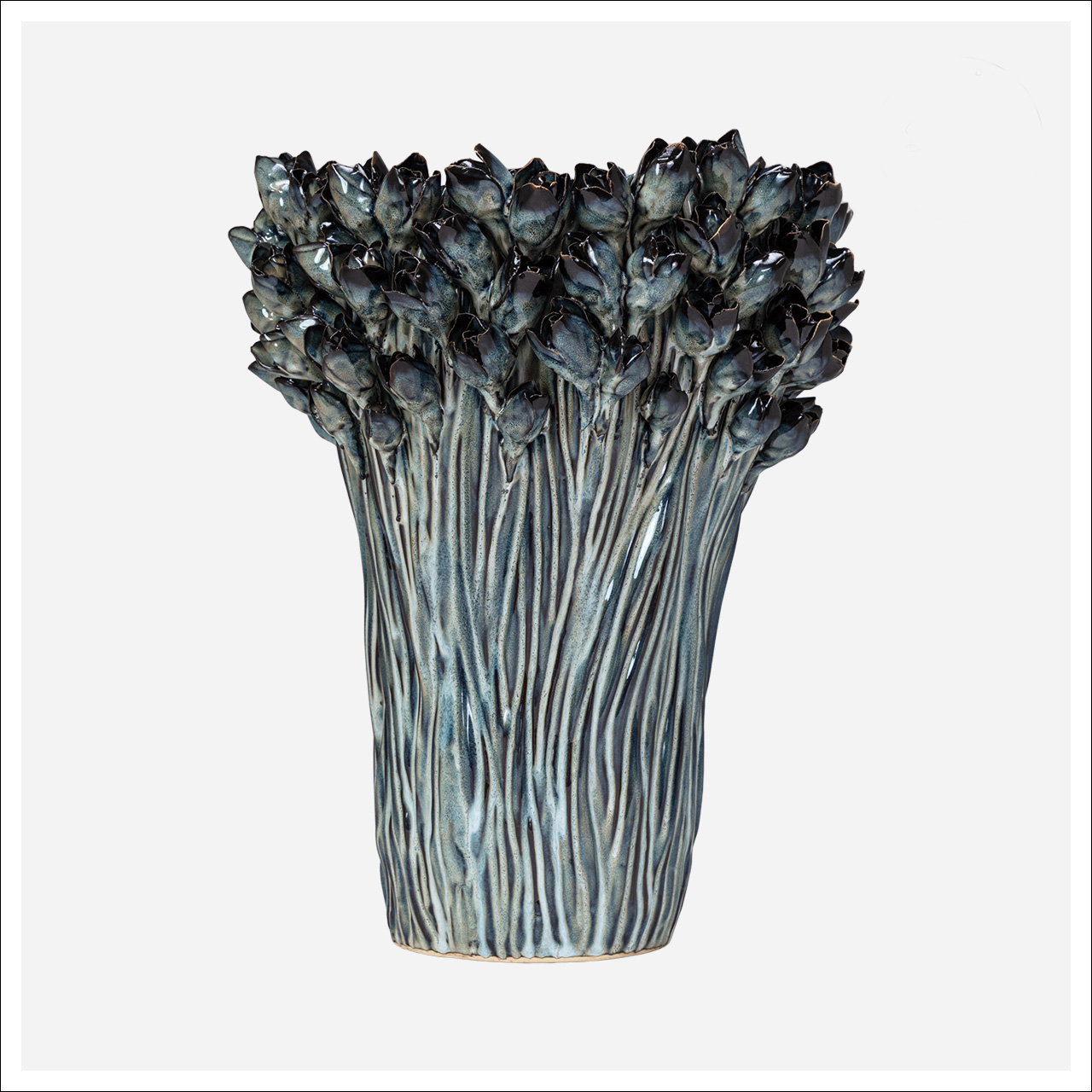 Arlen Azure Tall Vase