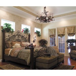 Cristallo Fiore 29'' Wide 6-Light Chandelier - Bronze 5