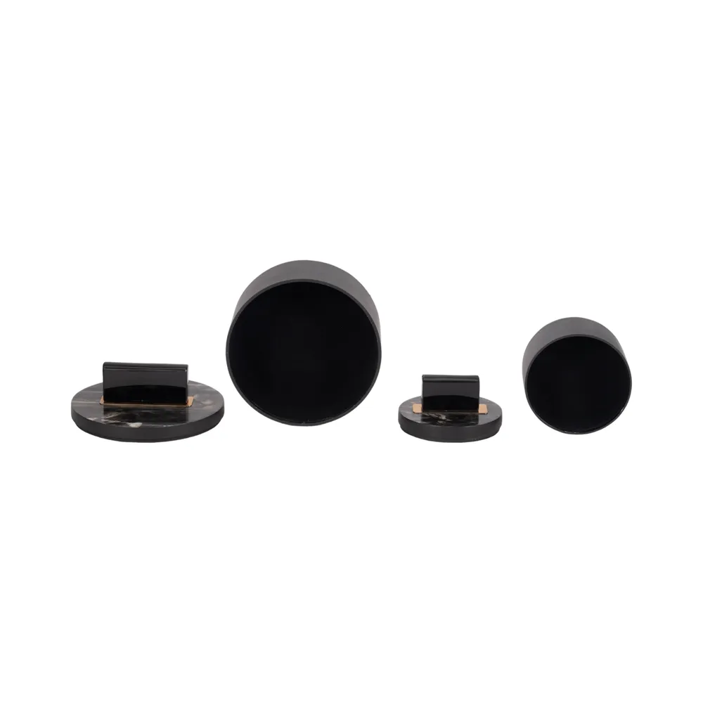 ELROYSIDE SET OF 2 BLACK BOXES 6 (IN)