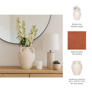 SKYELAKE WHITE VASE 10 (IN) 10