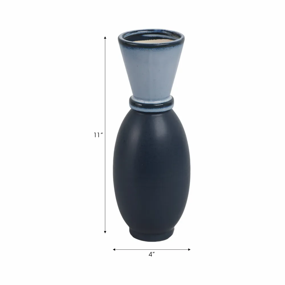DURBANVIEW BLUE VASE 11 (IN)