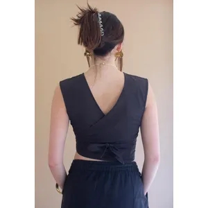 Convertible Wrap Blouse / Midnight 9