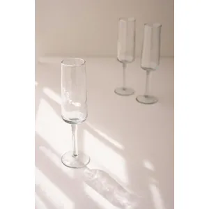 Hammered Glass Champagne Flute 4