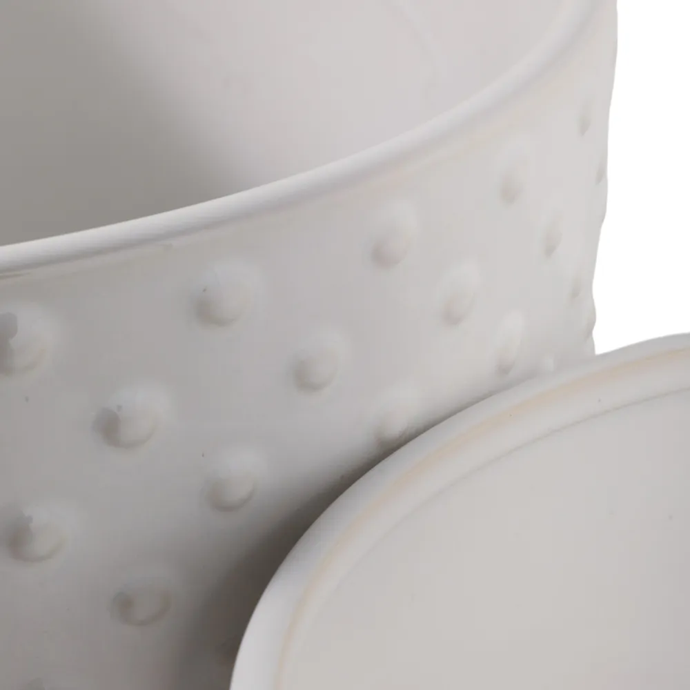 FIONAOAK SET OF 2 WHITE PLANTER 10 (IN)