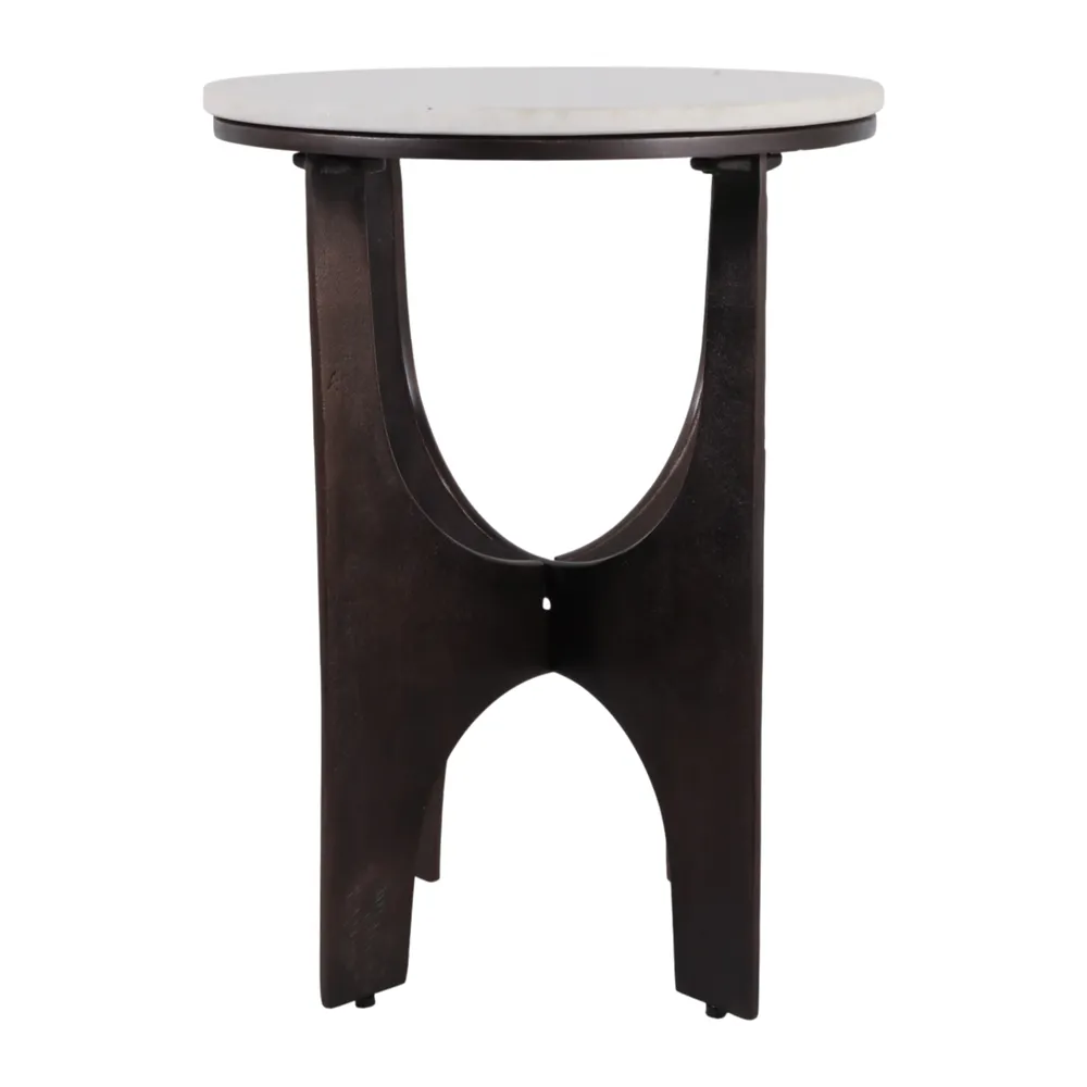 GARSONFIELD WHITE TABLE 22 (IN)