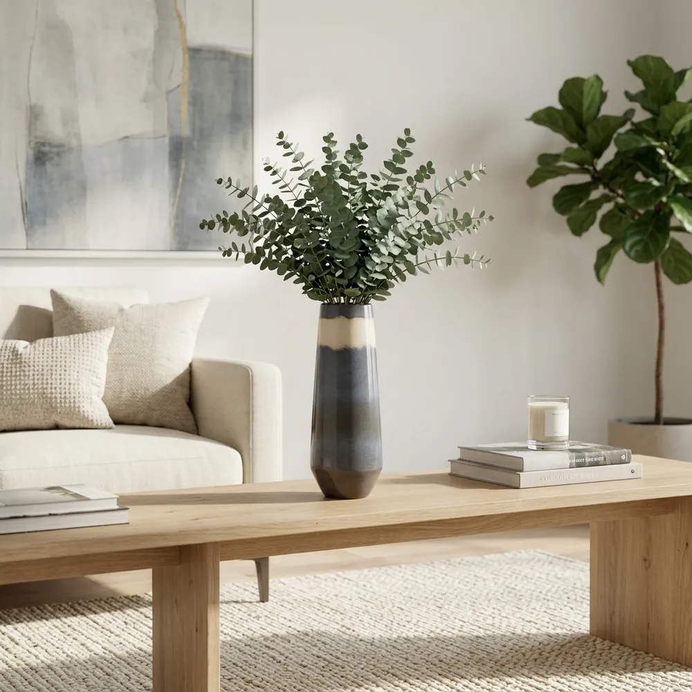 BURKEMOOR BLUE VASE 14 (IN)